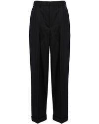 Miu Miu - High-Waisted Pinstripe Tailored Trousers - Lyst