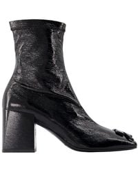 Courreges - Reedition Ankle Boots Courres Vinyl Black - Lyst
