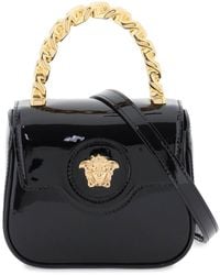 Versace - Patent Leather 'la Medusa' Mini Bag - Lyst