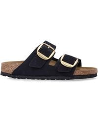 Birkenstock - Arizona Big Buckle Nubuck Leather Sandals - Lyst