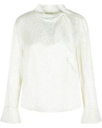 Isabel Marant - 'raphaella Blouse In Zijde En Witte Viscose - Lyst