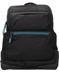 Piquadro - Zaini E Marsupi Uomo Tessuto Nero/Verde Bottiglia - Lyst
