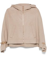 Max Mara - Wool Hooded Cape - Lyst