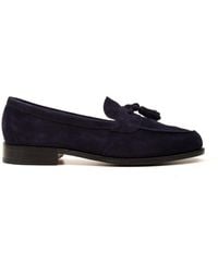 Tricker's - Tricker 's Chaussures plates bleues - Lyst