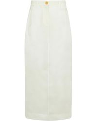 KHAITE - Gonna Di Seta Bianca "Lucian" - Lyst