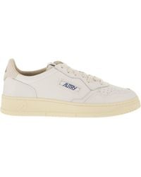 Autry - Medalist Low Leather Trainers With Suede Details - Lyst