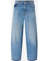 Pinko - Jeans Balloon Fit Con Scoloriture - Lyst