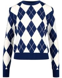 MSGM - Pullover blau - Lyst