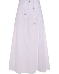 Add - Aggiungi Gonna A Bottone Bianco - Lyst