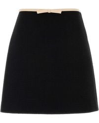 Valentino Garavani - Tweed Mini Skirt - Lyst
