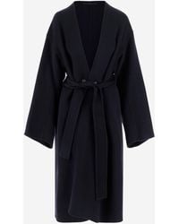 Carven - Wool And Cashmere Wrap Coat - Lyst