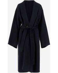 Carven - Wolle und Kaschmir Wickelmantel - Lyst