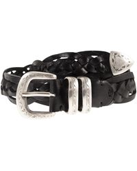 Alberto Luti - Gevlochten Leren Riem - Lyst