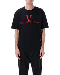 Valentino Garavani - T-shirts En Polo's Zwart - Lyst
