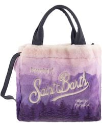 Mc2 Saint Barth - Colette Soft und pelzige Handtasche mit Druck - Lyst