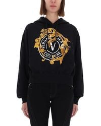 Versace Jeans Couture - "V-Emblem Baroque" Sweatshirt - Lyst