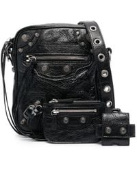 Balenciaga - Le Cagole Leather Crossbody Bag - Lyst