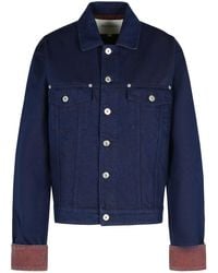 JW Anderson - JW Anderson Blue Cotton Jacke - Lyst