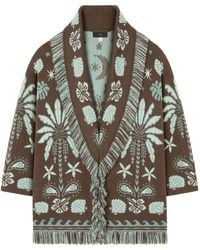 Alanui - Echoes Of The Island Vest Van Wol En Katoen - Lyst