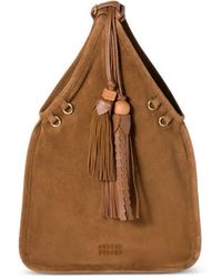Miu Miu - Suede Handbag With Tassels - Lyst