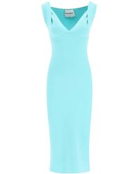 Roland Mouret - Knit Fitted Midi Dress - Lyst
