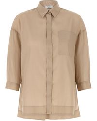 Peserico - Asymmetric Hem Shirt Camicie-Donna - Lyst