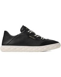 Jimmy Choo - Diamond Light Leather Sneakers - Lyst