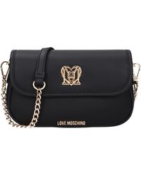 Love Moschino - Liebe Moschino -Umhängetaschen Frauen Polyurethan schwarz - Lyst