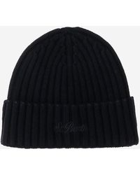 MC2 Saint Barth - Wool Blend Mütze mit Logo - Lyst