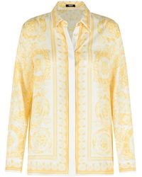 Versace - And 'Baroque' Silk Shirt - Lyst