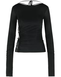 Blumarine - Stretch Nylon Sweater - Lyst