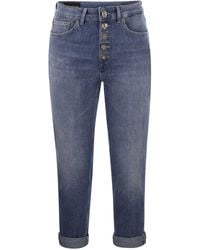 Dondup - Koons Loose Jeans With Jewelled Buttons - Lyst