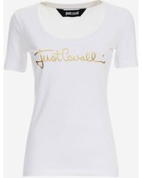 Just Cavalli - T-Shirt Stretch Cotton - Lyst