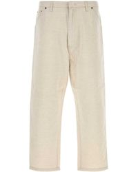 Prada - Melange Ivory Chambray Pant - Lyst