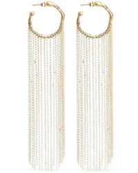 forte_forte - Hoop Sculpture Fringed Earrings - Lyst