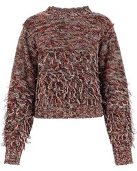 DURAZZI MILANO - Embroidered Cotton Blend Sweater - Lyst