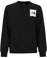 The North Face - Fine Crew Neck Sweatshirt With Logo - Lyst