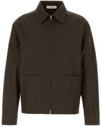 Umit Benan - Chocolate Cotton Blend Norm Jacket For - Lyst