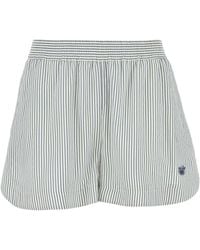 Stella McCartney - Embroidered Silk Shorts - Lyst