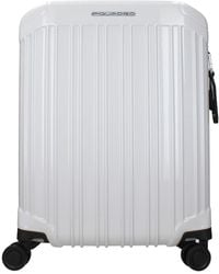 Piquadro - Trolley Cabina 31L Uomo Policarbonato Grigio/Grigio Chiaro - Lyst