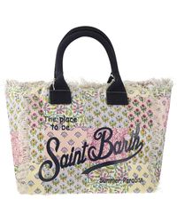 Mc2 Saint Barth - Vanity Canvas Bag With Various Prints - Lyst