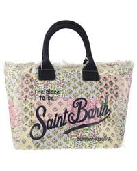 Mc2 Saint Barth - Vanity Canvas Bag con varie stampe - Lyst