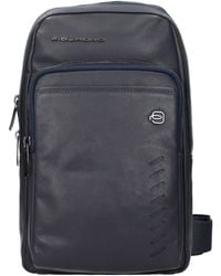Piquadro - Leather Shoulder Bags - Lyst