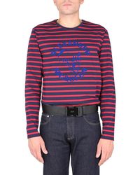 McQueen - T-Shirt With Flocked Logo - Lyst