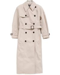 Jacquemus - Double-Breasted Trench Coat With Belt - Lyst