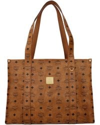 MCM - Shoulder Bag Fabric/Cognac - Lyst