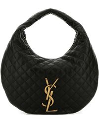 Saint Laurent - Mud Nappa Leather Icare Shoulder Bag - Lyst