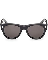 Tom Ford - Zonnebril Ft1305 01 A Burton Zwart/rookgrijs Heren - Lyst