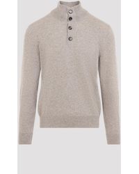 Brioni - Trui Met Halve Knopen - Lyst