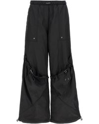 The Attico - Oversized Pantaloni Nero-Donna - Lyst